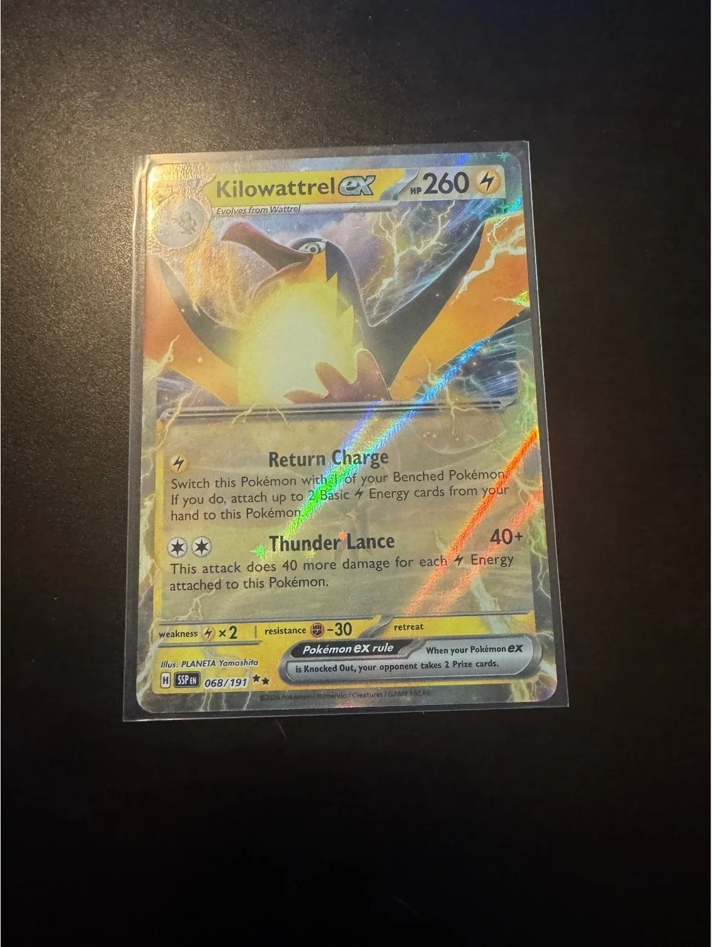 Kilowattrel ex Chi-Yu ex Pokemon 2 Card Holo Lot